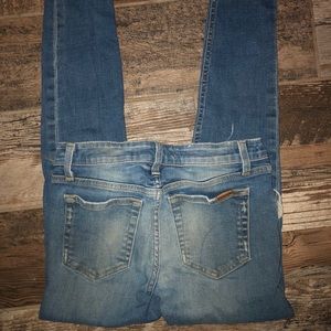 Joe’s Denim distressed mid rise ankle jeans